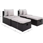 Pramla Sette & Ottoman Patio Set - Indoor/Outdoor - PAT7515 - Safavieh