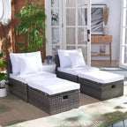 Pramla Sette & Ottoman Patio Set - Indoor/Outdoor - PAT7515 - Safavieh