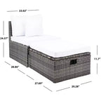 Pramla Sette & Ottoman Patio Set - Indoor/Outdoor - PAT7515 - Safavieh
