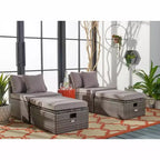 Pramla Sette & Ottoman Patio Set - Indoor/Outdoor - PAT7515 - Safavieh