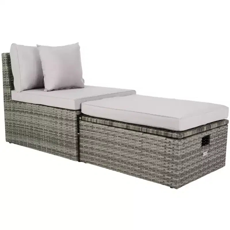 Pramla Sette & Ottoman Patio Set - Indoor/Outdoor - PAT7515 - Safavieh
