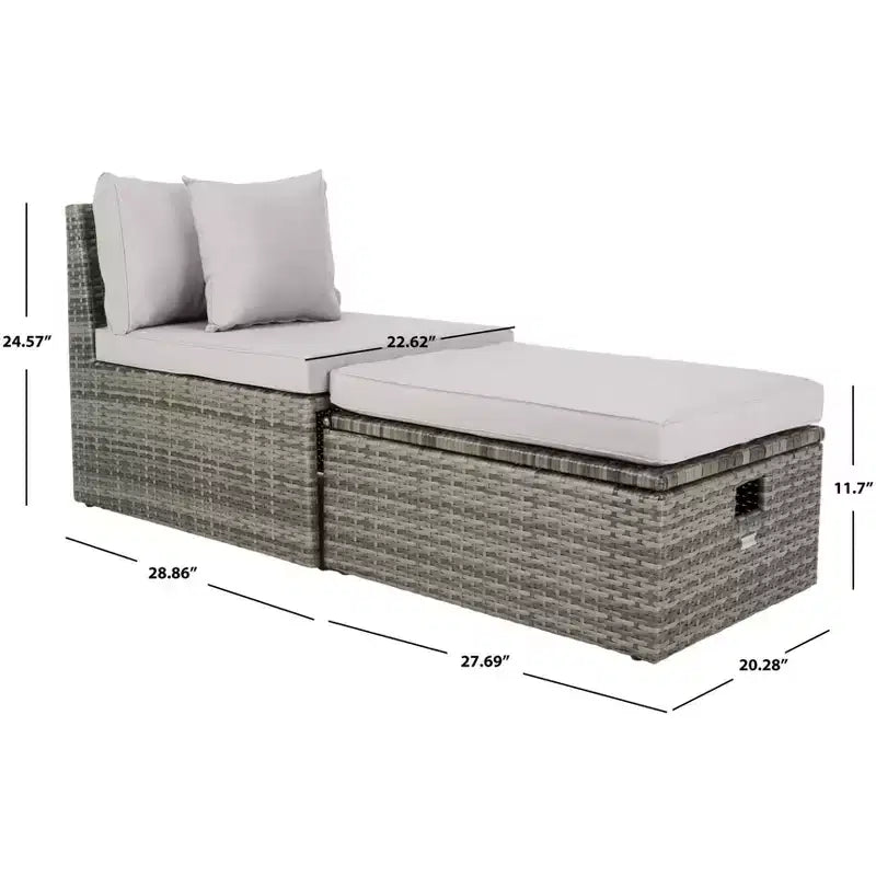 Pramla Sette & Ottoman Patio Set - Indoor/Outdoor - PAT7515 - Safavieh