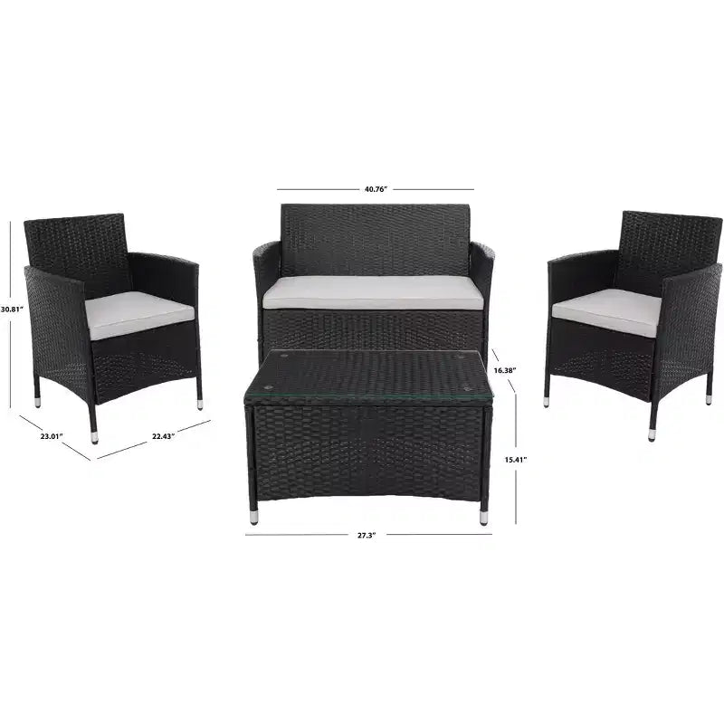 Bandele 4 Piece Living Set - Indoor/Outdoor - PAT7506 - Safavieh
