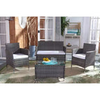 Bandele 4 Piece Living Set - Indoor/Outdoor - PAT7506 - Safavieh