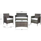 Bandele 4 Piece Living Set - Indoor/Outdoor - PAT7506 - Safavieh
