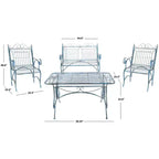 Leah 4 Piece Patio Set - Indoor/Outdoor - PAT5000 - Safavieh