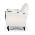Polsterstuhl mit Holzbeinen