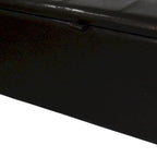 Brown Faux Leather Storage Bench