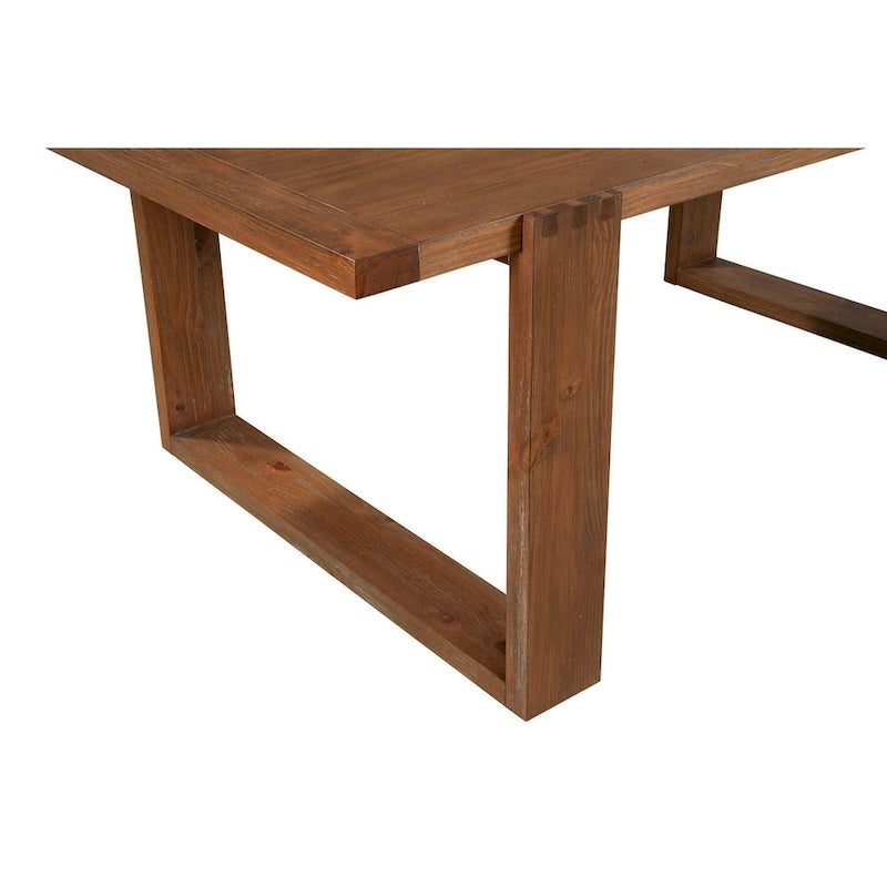 Esstisch aus Holz in antikem Cappuccino