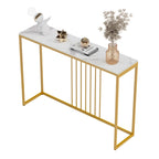 47 Long Narrow Console Tables Sintered Stone for Entryway Sofa Table - L 47 x W 12 x H 31