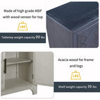 Console Table Sofa Table with 2 Shelves
