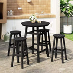 WestinTrends Malibu All Weather Hdpe Outdoor Patio Bar Height Dining Set (5-Piece)