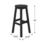 WestinTrends Malibu All Weather Hdpe Outdoor Patio Bar Height Dining Set (5-Piece)