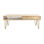 1-Drawer 1-Shelf Living Room Coffee Table - 43 W x 21.6 L x 16 H - 43Wx22Dx16H