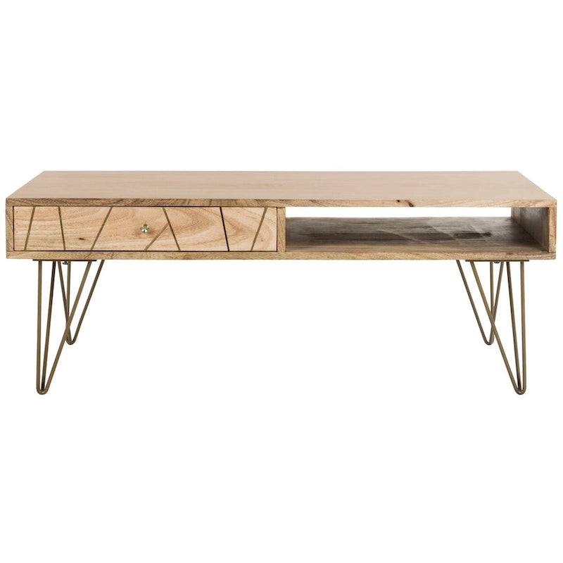 1-Drawer 1-Shelf Living Room Coffee Table - 43 W x 21.6 L x 16 H - 43Wx22Dx16H