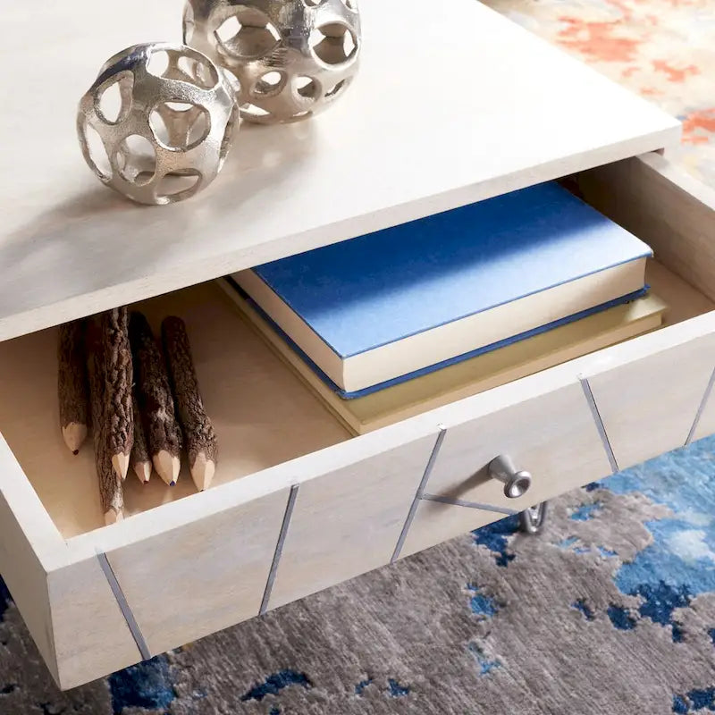 1-Drawer 1-Shelf Living Room Coffee Table - 43 W x 21.6 L x 16 H - 43Wx22Dx16H