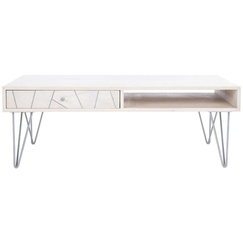 1-Drawer 1-Shelf Living Room Coffee Table - 43 W x 21.6 L x 16 H - 43Wx22Dx16H