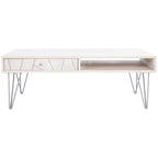 1-Drawer 1-Shelf Living Room Coffee Table - 43 W x 21.6 L x 16 H - 43Wx22Dx16H