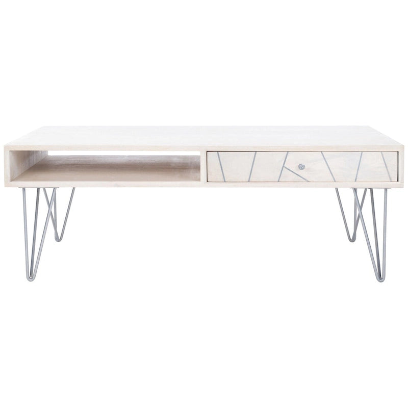 1-Drawer 1-Shelf Living Room Coffee Table - 43 W x 21.6 L x 16 H - 43Wx22Dx16H