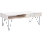 1-Drawer 1-Shelf Living Room Coffee Table - 43 W x 21.6 L x 16 H - 43Wx22Dx16H