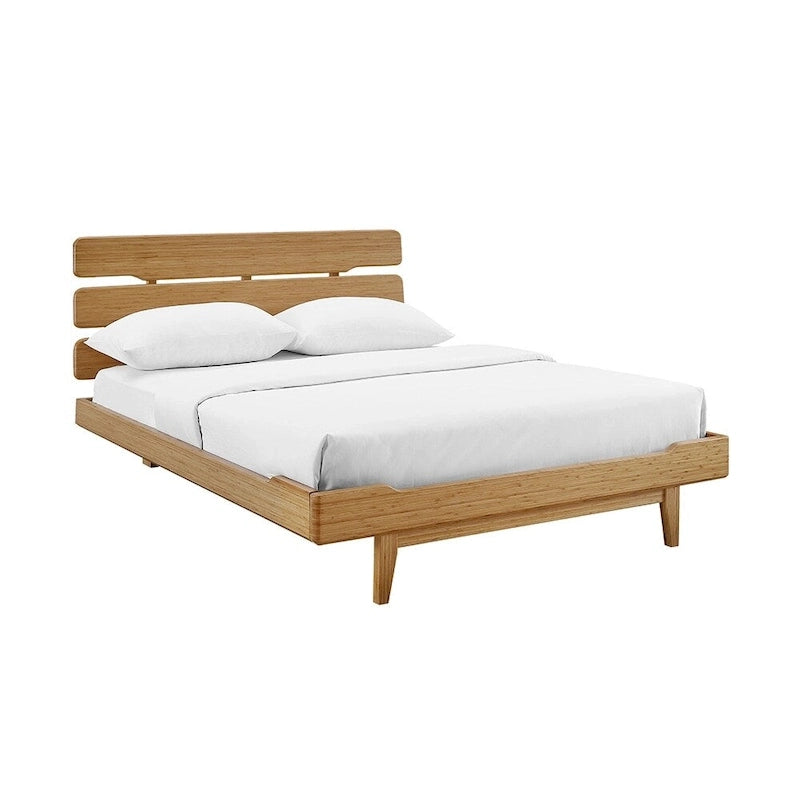 Queen Platform Bed, Caramelized