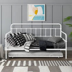 Tagesbett mit Metallgestell und Ausziehbett