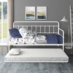 Tagesbett mit Metallgestell und Ausziehbett