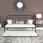 Tagesbett mit Metallgestell und Ausziehbett