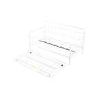 Tagesbett mit Metallgestell und Ausziehbett