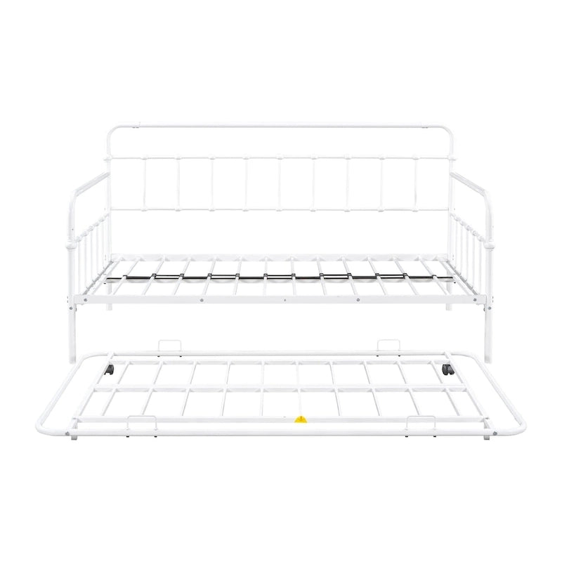 Tagesbett mit Metallgestell und Ausziehbett