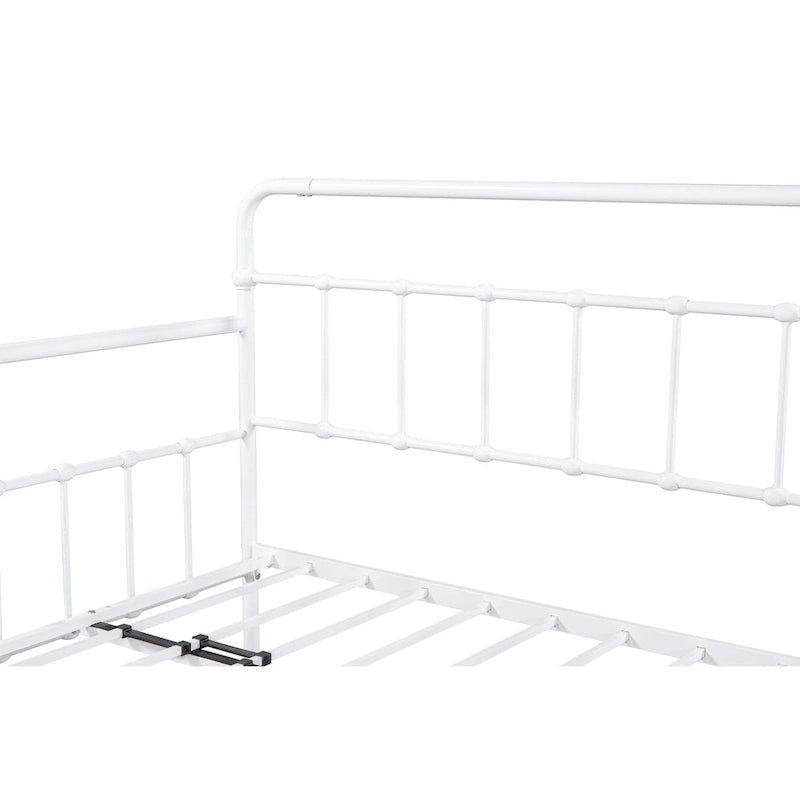 Tagesbett mit Metallgestell und Ausziehbett