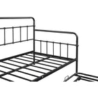 Tagesbett mit Metallgestell und Ausziehbett