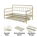 Tagesbett mit Metallgestell und Ausziehbett