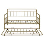 Tagesbett mit Metallgestell und Ausziehbett