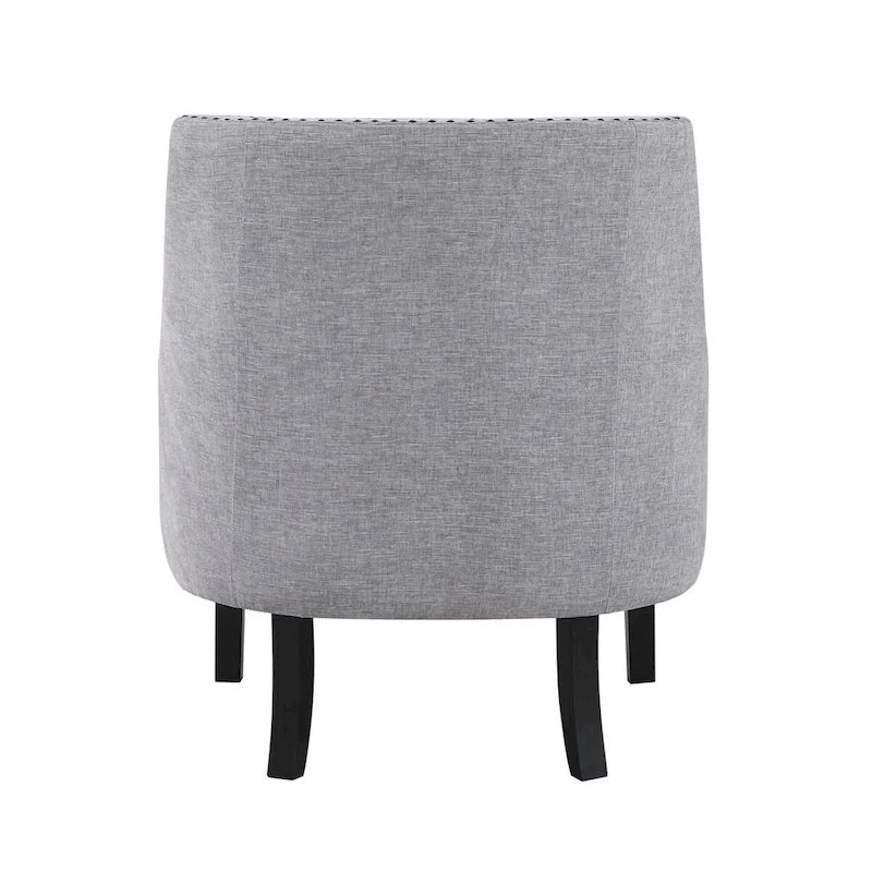 Poltrona Accent Moderna Tradizionale, Rivestimento in ciniglia, Capitonnè, Legno massello 1 pz Mobili da soggiorno