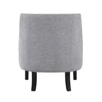 Poltrona Accent Moderna Tradizionale, Rivestimento in ciniglia, Capitonnè, Legno massello 1 pz Mobili da soggiorno