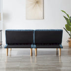 Corduroy Fabric Wooden Legs Convertible Sofa Bed