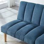 Corduroy Fabric Wooden Legs Convertible Sofa Bed