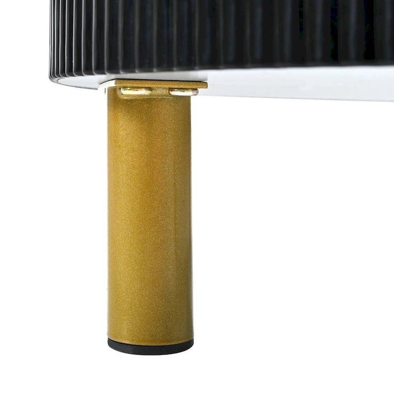 Stapelbarer runder Couchtisch mit 2 Schubladen, moderne Satztische