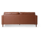 Bequemes 3-Sitzer-Sofa aus PU mit Holzbeinen für das Wohnzimmer