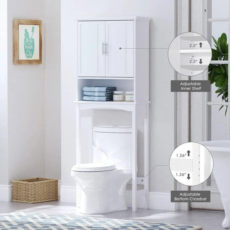 Mobiletto salvaspazio da bagno - 9.37P x 23.62L x 62.2A