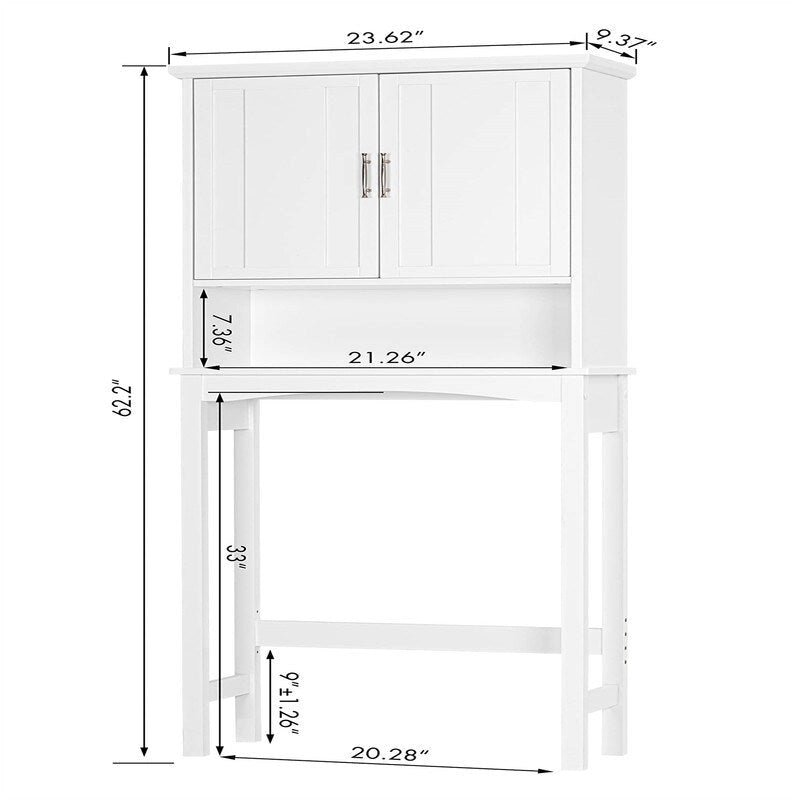 Mobiletto salvaspazio da bagno - 9.37P x 23.62L x 62.2A