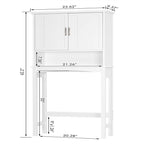 Mobiletto salvaspazio da bagno - 9.37P x 23.62L x 62.2A