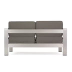 Cape Coral 5pc Aluminum and MGO Seating Set with Fire Table - Christopher Knight Home