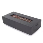 Cape Coral 5pc Aluminum and MGO Seating Set with Fire Table - Christopher Knight Home