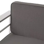 Cape Coral 5pc Aluminum and MGO Seating Set with Fire Table - Christopher Knight Home