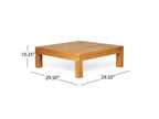 Christopher Knight Home Brava 4pc Wood Patio Chat Set with Cushions