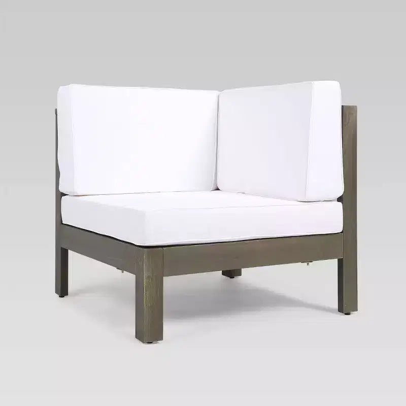 Christopher Knight Home Brava 4pc Wood Patio Chat Set with Cushions